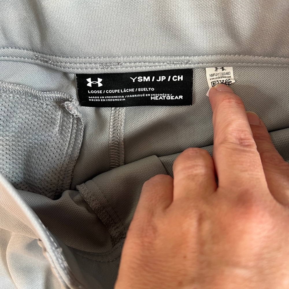Under Armour Kids small Light Gray baseball Pants - Picture 2 of 3